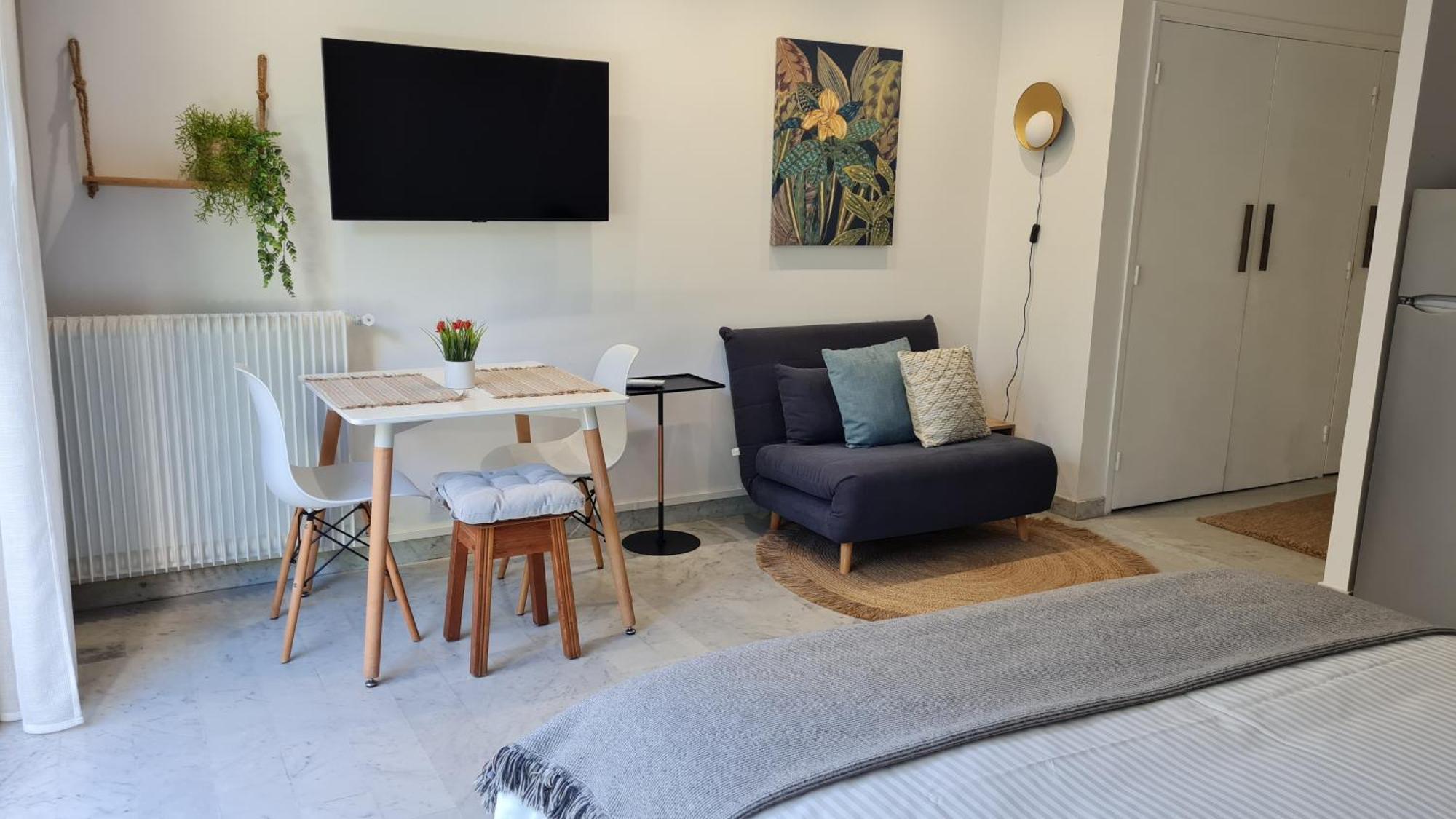 Studio Sun-Beach Avec Parking Et Jardin - 500M Des Plages De Juan Les Pins Antibes Luaran gambar